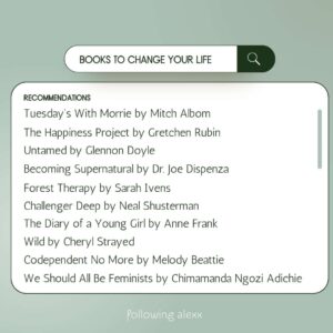 List of 10 Books That Changed My Life